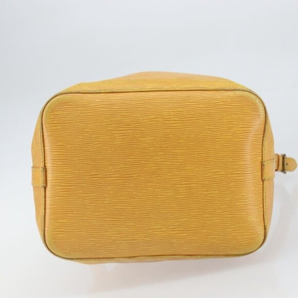 Authentic LOUIS VUITTON Epi Petit Noe Shoulder Bag Yellow M44109 LV - Picture 12 of 16